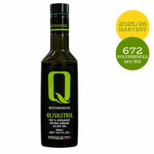 Quattrociocchi Olivastro Organic Premium Italian High Polyphenol Extra Virgin Olive Oil
