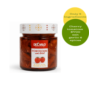 DeCarlo Pomodorini semi dried in extra virgin olive oil